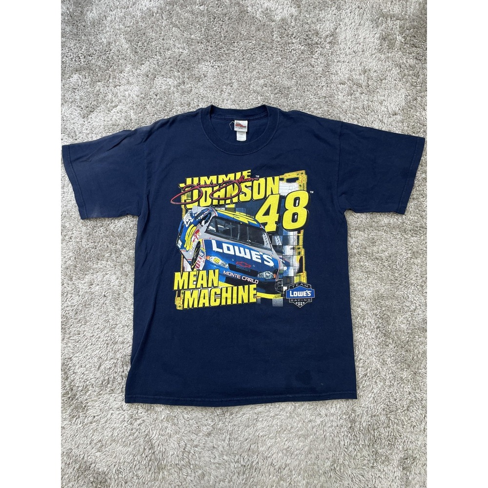 Vintage Jimmie Johnson 48 Shirt Mens Large NASCAR Racing Double Sided 2000s